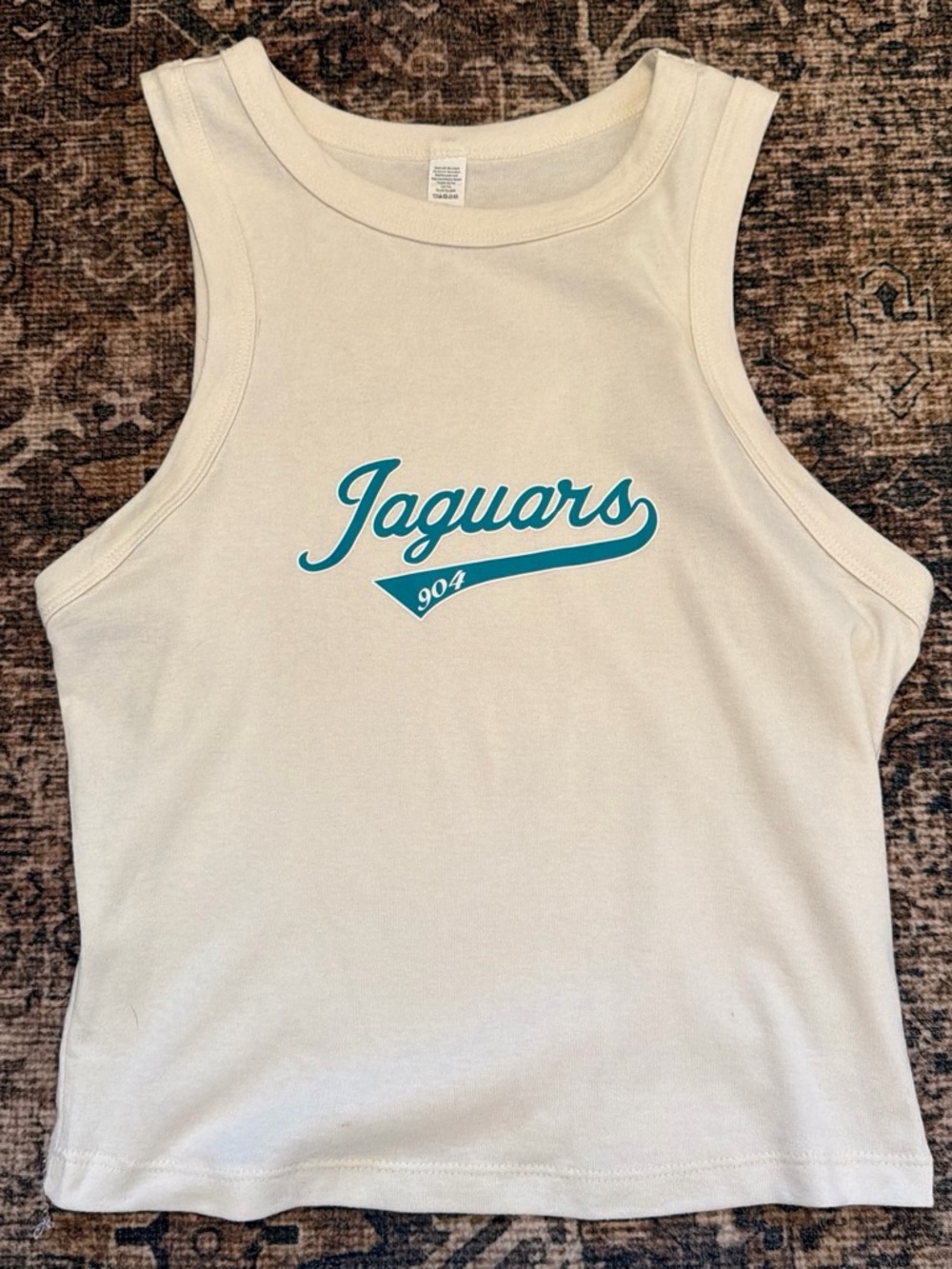 Jaguars 904 Cream Tank Top for Kids